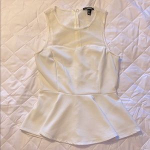 White peplum shirt GUC